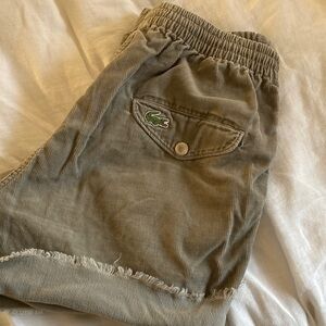 Vintage Lacoste cut offs